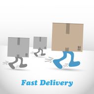 Logistic shipments and fast delivery boxes