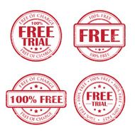 Free trial grunge stamps