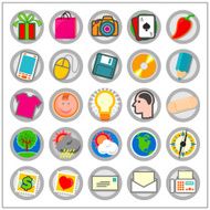 Colored Icon Set 3 - Version 1