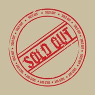 Stamp sold out red