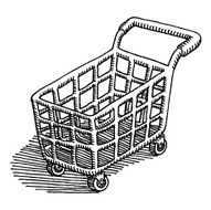 Shopping Cart Drawing N2