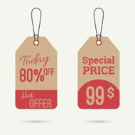 Set tags with ribbons and labels N16
