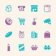 Supermarket Icons - Color Series