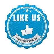 Like us badge