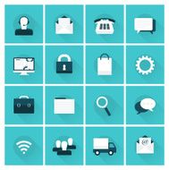 flat design icon set N11
