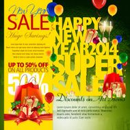 New Year Sales Promotion Background N15