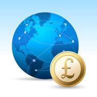 Globe and Pound coin