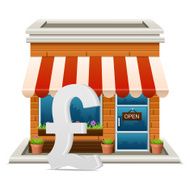 Store with pound sign