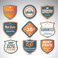 Set of business vintage labels N2