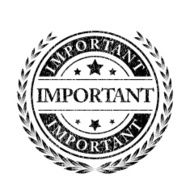Important seal sign - VECTOR