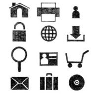 Hand painted style icons N2