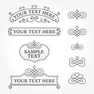 Banners Labels Ornaments