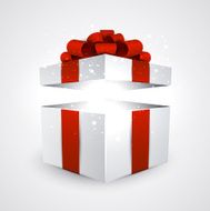 Gift box with red bow N18