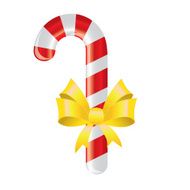 Candy cane with bow