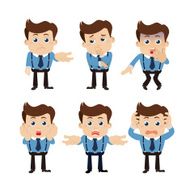 Set of businessman characters N35