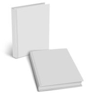 Closed book mockup Empty cover