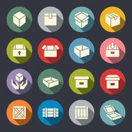 Box icon set