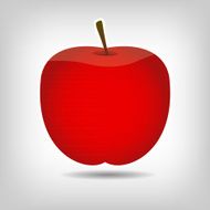 Sweet tasty apple vector illustration N2