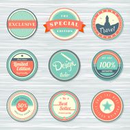 Vintage labels set exclusive travel and best seller discount N2