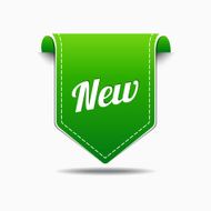 New Green Label Icon Vector Design N2