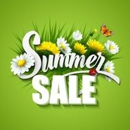 Summer And Spring Sale Template Vector Illustration N2