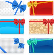 Gift Cards with Color Bow N2