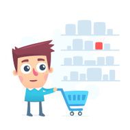 Large selection of items for shopping