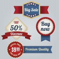 Retro Sale Labels