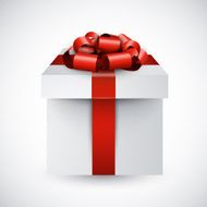 Realistic 3d gift box N4