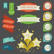 price tag - label badge collection