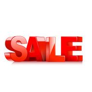 3d red text SALE N3