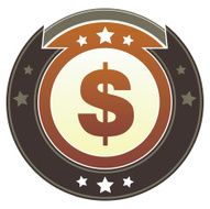 Dollar sign imperial icon
