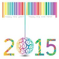 New year 2015 illustration N2