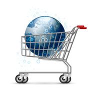 Earth in shopping cart