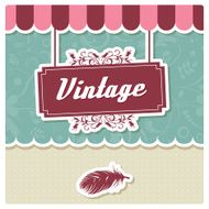 Vintage retro hipster label typography geometric design elements vector illustration N19