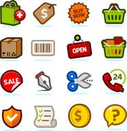 Shopping Icons N372