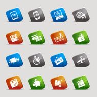 Cut Squares - Shopping icons