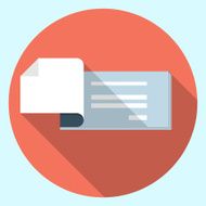 Vector cheque icon N2