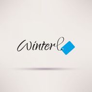 Icon of sale seasonal Winter Isolated Vector illustration