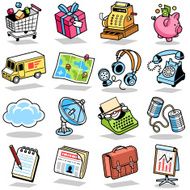 Retro Internet Technology &amp; Communication Icons 3