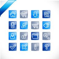 Bluetones 1 - blue icons set