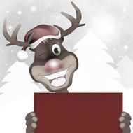 Rudolph Red Nose Happy Christmas Design N7