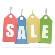 Vector sale labels N3