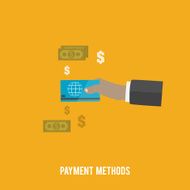 Business concept Payment methods