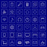 Vector set of flat icons for e-commerce web site