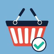Basket Accept Confirm Icon