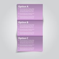 Set of Vector Sample option folding paper N2
