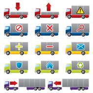Truck icons for the web
