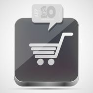 Vector shopping app icon