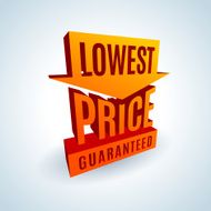 Red 3D vector text of sale discount price offer N70